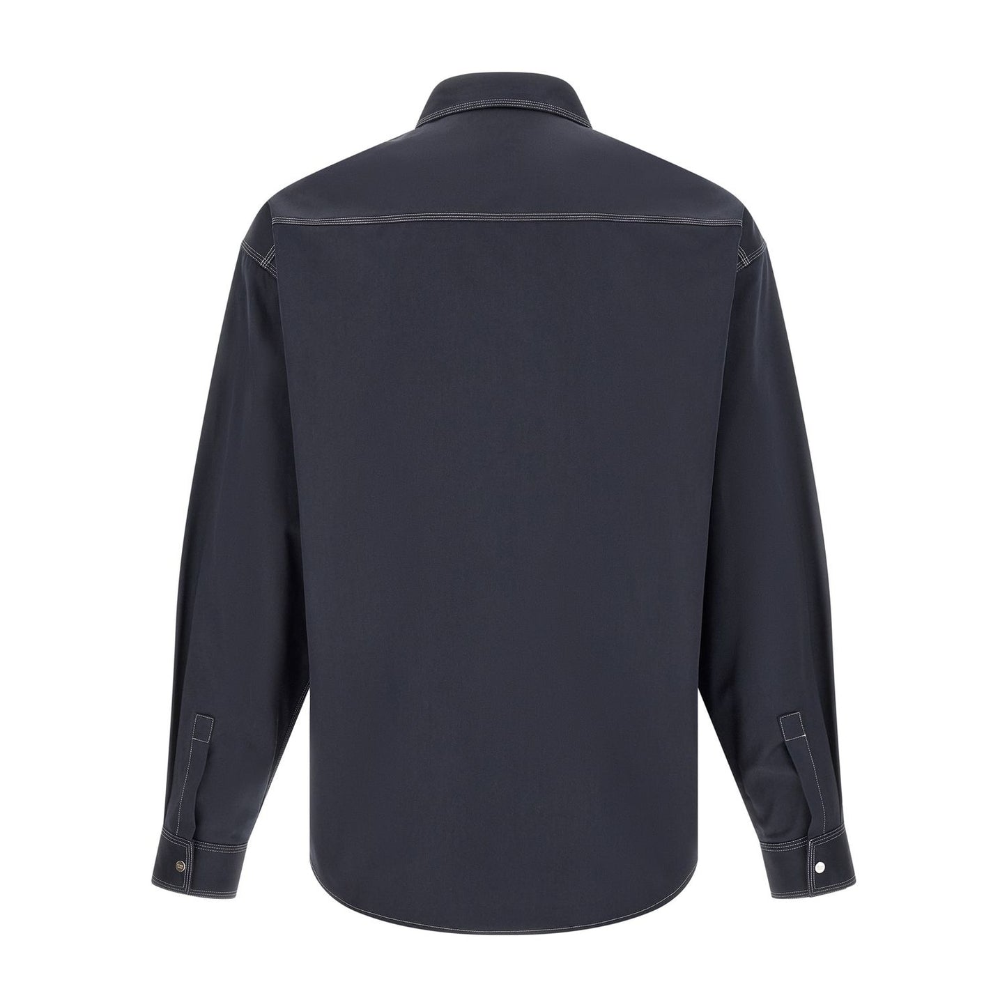 Fendi Blue Cotton Blouse