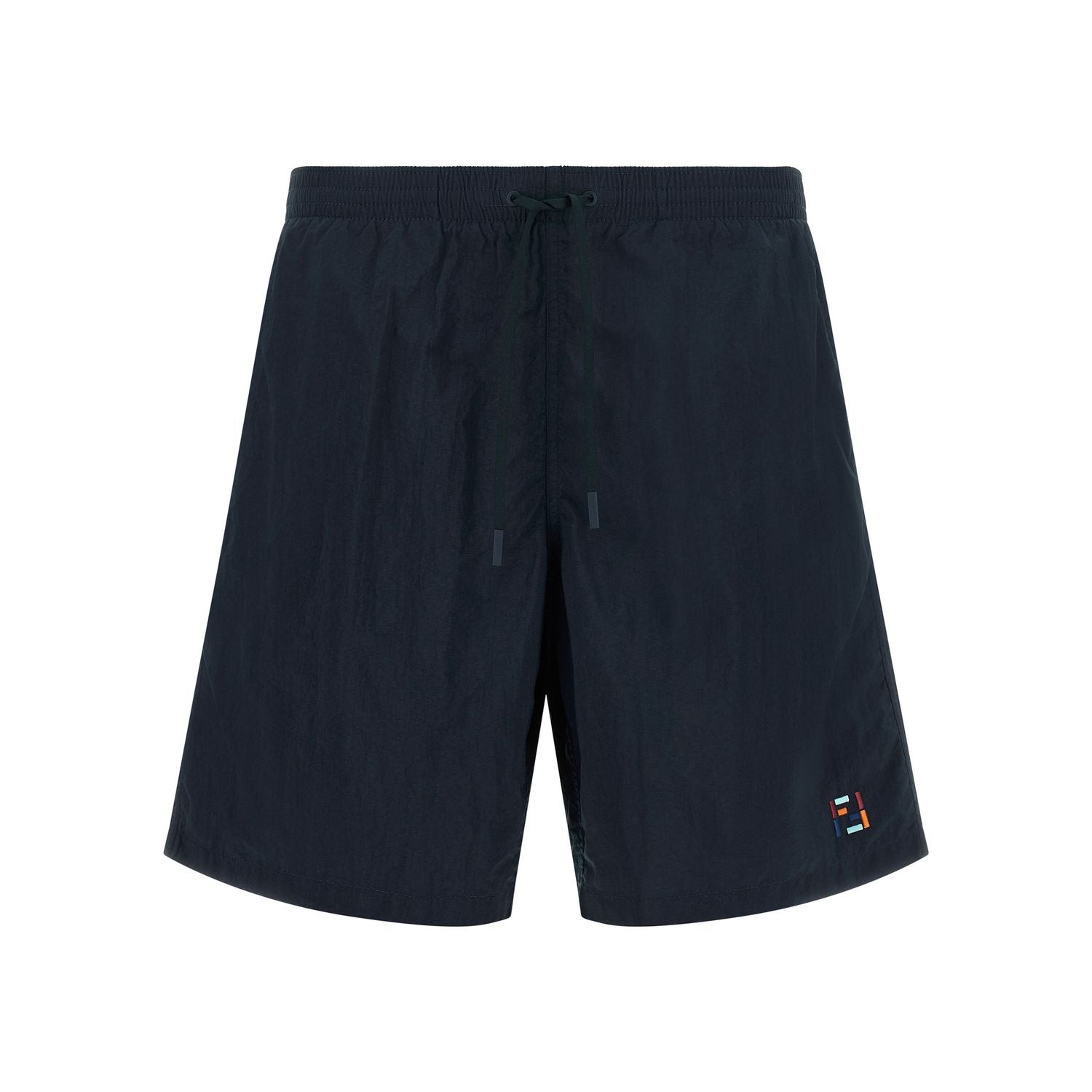 Fendi Blue Polyamide Swim Shorts
