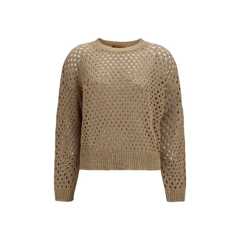 Max Mara Beige Cotton Sweatshirt
