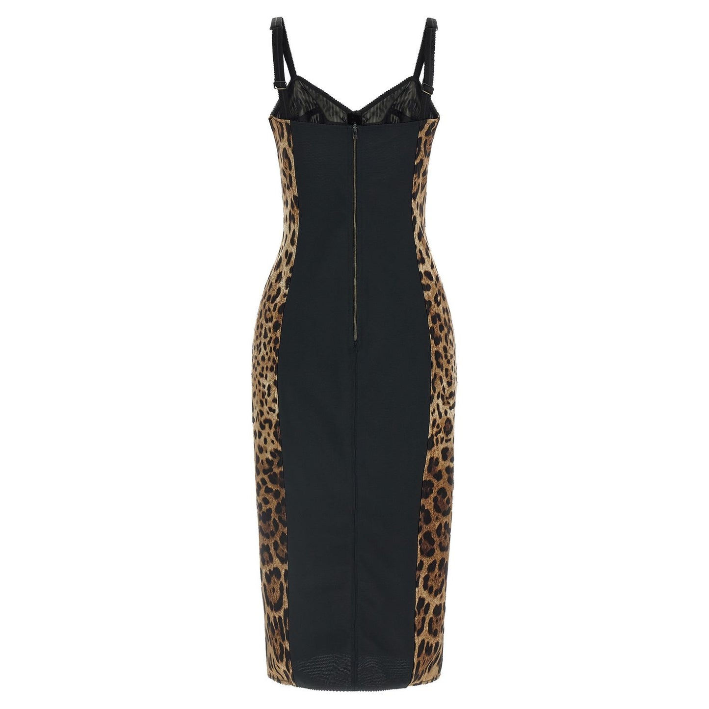 Dolce & Gabbana Brown Polyamide Midi Dress