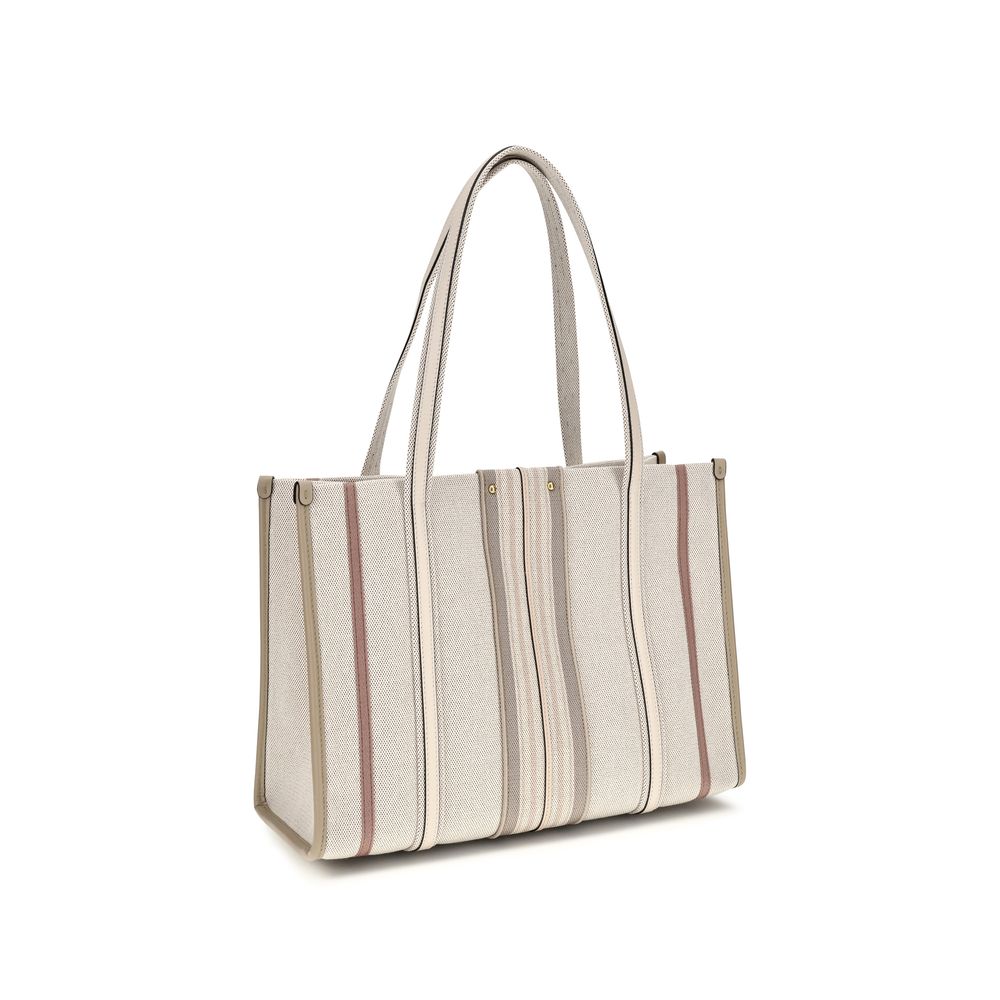 Chloé Beige Cotton Shoulder Bag
