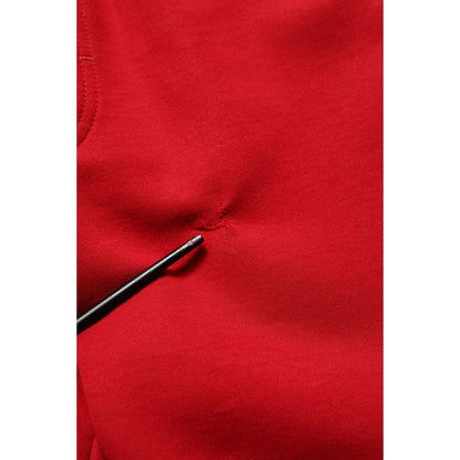 Dolce & Gabbana Red Cotton Drawstring Jogger Men Trouser Pants