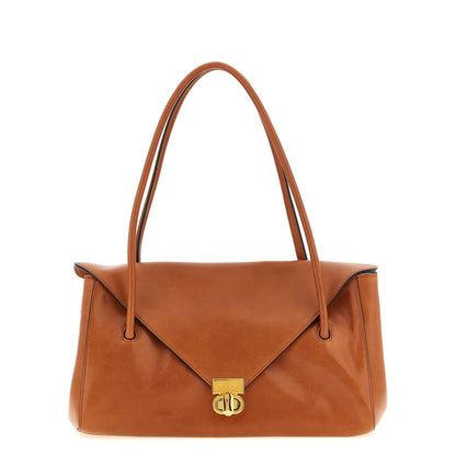 Marni Brown Calfskin Shoulder Bag