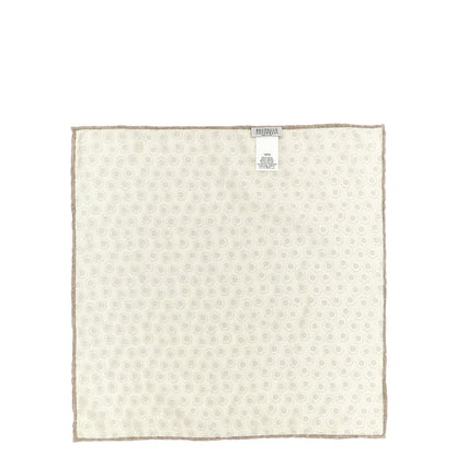 Brunello Cucinelli Beige Silk Foulard