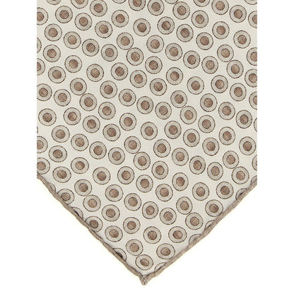 Brunello Cucinelli Beige Silk Foulard