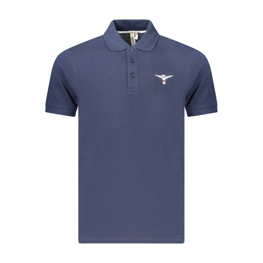 Accademia Militare Blue Cotton Polo Shirt