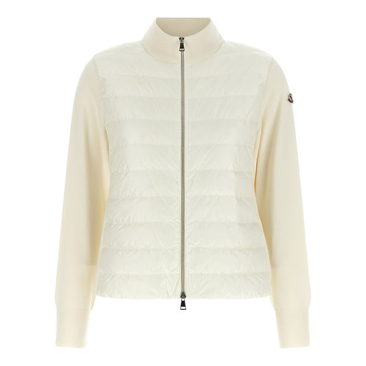 Moncler White Polyamide Cardigan