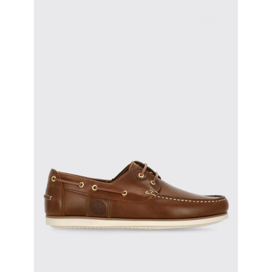 Barbour Brown Leather Slip-On Loafers