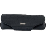 Dolce & Gabbana Elegant Blue Crocodile Leather Eyewear Pouch leather accessories Dolce & Gabbana Dark Slate Gray