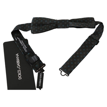 Dolce & Gabbana Gray Patterned Mens Necktie Papillon 100% Silk Bow Tie 1728,67345645728,Accessories,Bowties - Ties and Formal Accessories - Accessories,Dolce & Gabbana,Gray,Material: 100% Silk,Men,Men - Accessories,New with tags,Ties & Bowties - Men - Acc