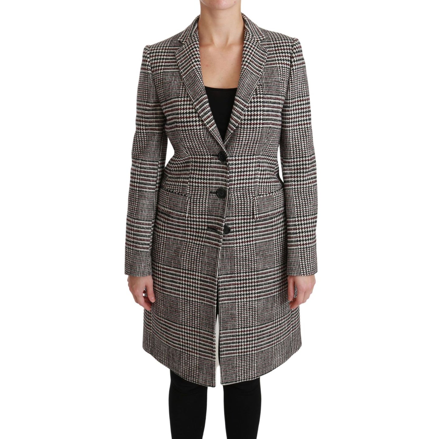 Dolce & Gabbana Multicolor Trench Knee Long Jacket Coat10% Nylon,1728,25% Wool,5% Acrylic,5% PL,67345645728,Clothing,Coats - Jackets & Coats - Clothing,Dolce & Gabbana,IT40|S,Jackets & Coats - Clothing,Jackets & Coats - Women - Clothing,Material: 55% Cott