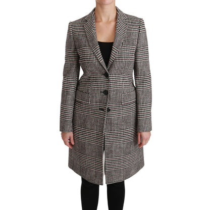 Dolce & Gabbana Multicolor Trench Knee Long Jacket Coat10% Nylon,1728,25% Wool,5% Acrylic,5% PL,67345645728,Clothing,Coats - Jackets & Coats - Clothing,Dolce & Gabbana,IT40|S,Jackets & Coats - Clothing,Jackets & Coats - Women - Clothing,Material: 55% Cott