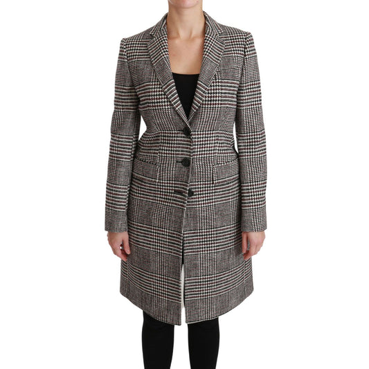 Dolce & Gabbana Multicolor Trench Knee Long Jacket Coat10% Nylon,1728,25% Wool,5% Acrylic,5% PL,67345645728,Clothing,Coats - Jackets & Coats - Clothing,Dolce & Gabbana,IT40|S,Jackets & Coats - Clothing,Jackets & Coats - Women - Clothing,Material: 55% Cott