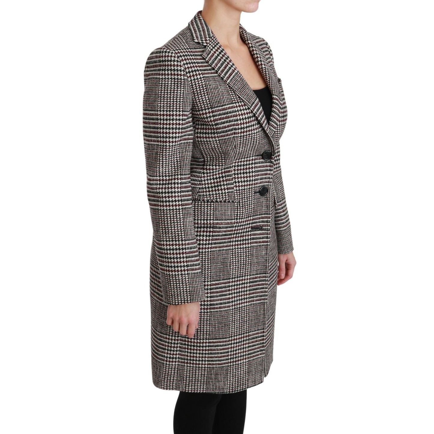 Dolce & Gabbana Multicolor Trench Knee Long Jacket Coat10% Nylon,1728,25% Wool,5% Acrylic,5% PL,67345645728,Clothing,Coats - Jackets & Coats - Clothing,Dolce & Gabbana,IT40|S,Jackets & Coats - Clothing,Jackets & Coats - Women - Clothing,Material: 55% Cott