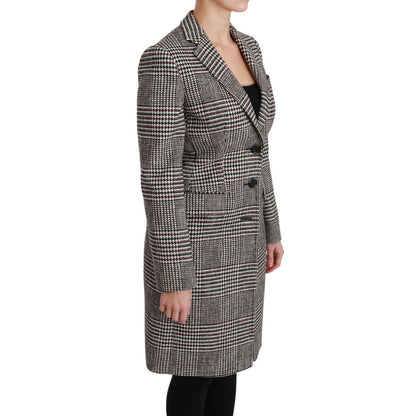 Dolce & Gabbana Multicolor Trench Knee Long Jacket Coat10% Nylon,1728,25% Wool,5% Acrylic,5% PL,67345645728,Clothing,Coats - Jackets & Coats - Clothing,Dolce & Gabbana,IT40|S,Jackets & Coats - Clothing,Jackets & Coats - Women - Clothing,Material: 55% Cott