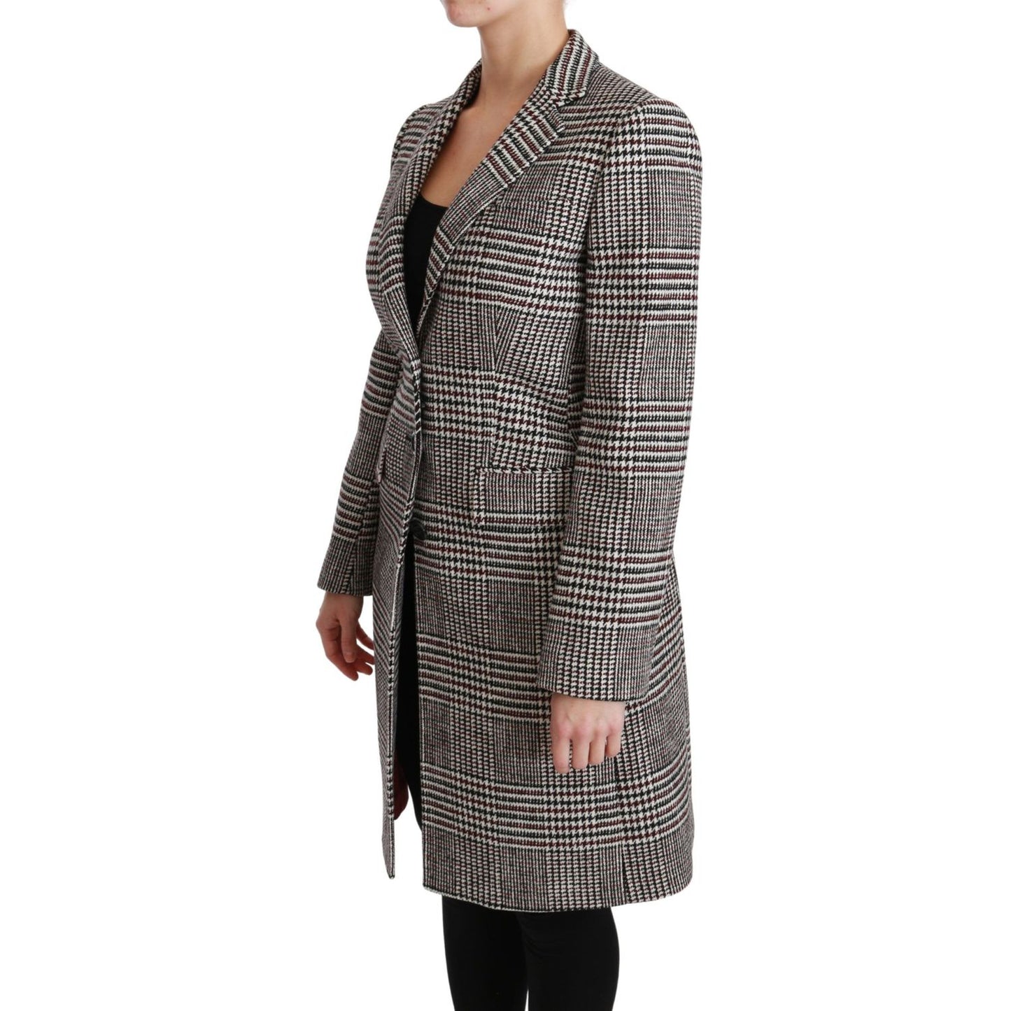 Dolce & Gabbana Multicolor Trench Knee Long Jacket Coat10% Nylon,1728,25% Wool,5% Acrylic,5% PL,67345645728,Clothing,Coats - Jackets & Coats - Clothing,Dolce & Gabbana,IT40|S,Jackets & Coats - Clothing,Jackets & Coats - Women - Clothing,Material: 55% Cott