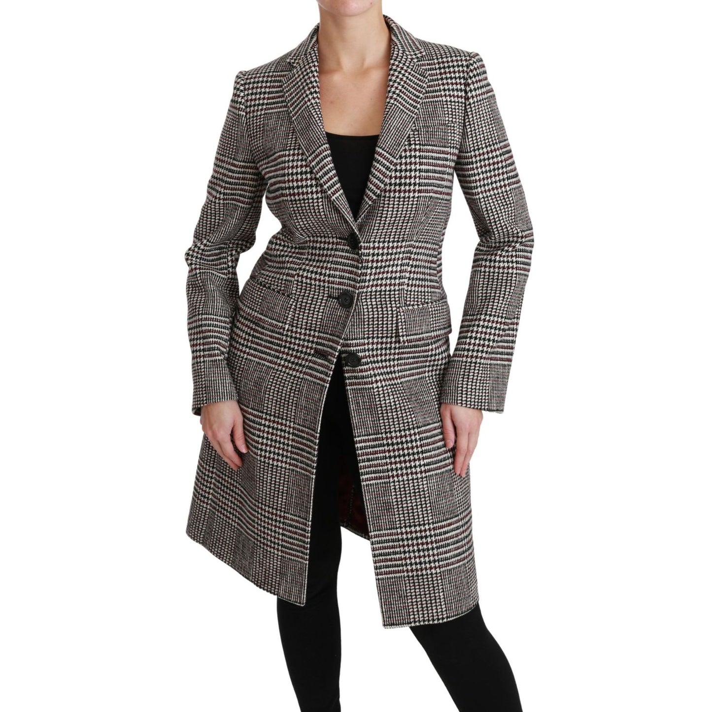 Dolce & Gabbana Multicolor Trench Knee Long Jacket Coat10% Nylon,1728,25% Wool,5% Acrylic,5% PL,67345645728,Clothing,Coats - Jackets & Coats - Clothing,Dolce & Gabbana,IT40|S,Jackets & Coats - Clothing,Jackets & Coats - Women - Clothing,Material: 55% Cott