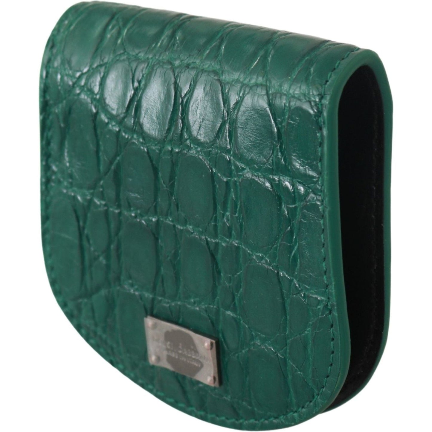 Dolce & Gabbana Green Exotic Skins Condom Case Holder Wallet 1728,67345645728,Accessories,Bags,Dolce & Gabbana,Green,Leather Wallets - Wallets - Accessories,Material: 100% Exotic skin,Men,Men - Bags,New with tags,Wallets - Accessories,Wallets - Men - Bags