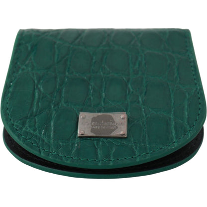 Dolce & Gabbana Green Exotic Skins Condom Case Holder Wallet 1728,67345645728,Accessories,Bags,Dolce & Gabbana,Green,Leather Wallets - Wallets - Accessories,Material: 100% Exotic skin,Men,Men - Bags,New with tags,Wallets - Accessories,Wallets - Men - Bags