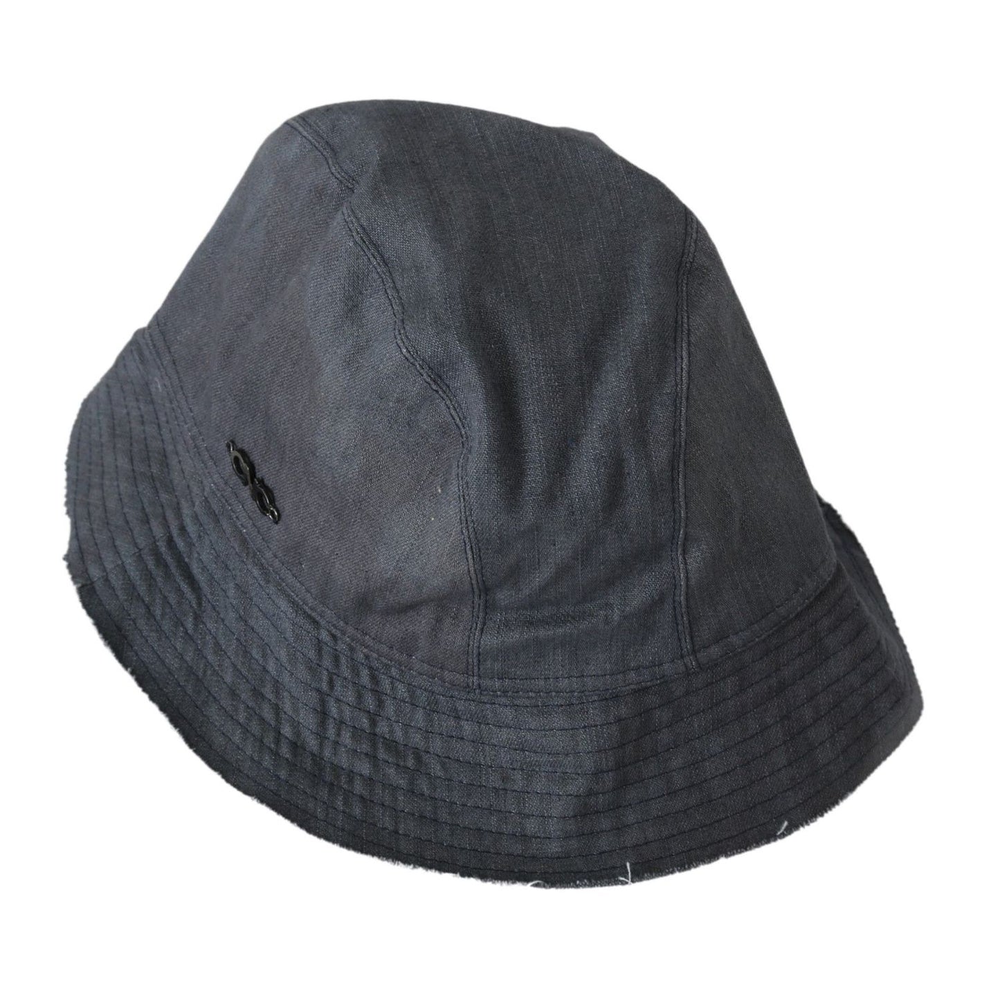 Costume National Black Washed Wide Brim Outdoor Bucket Hat