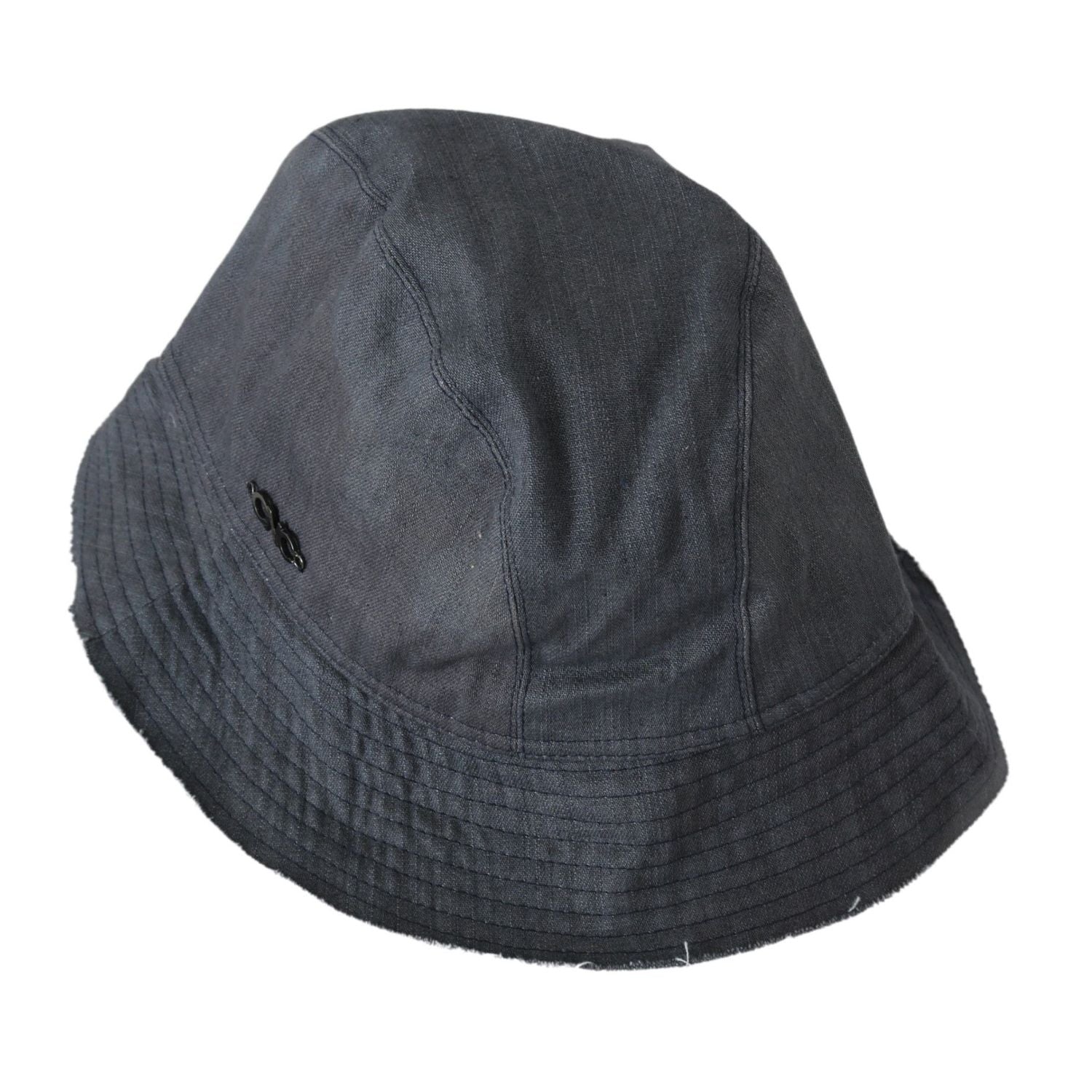 Costume National Black Washed Wide Brim Outdoor Bucket Hat