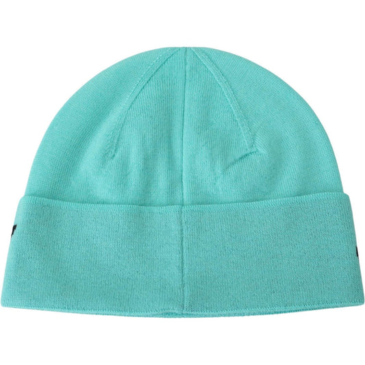 Givenchy Green Wool Beanie Unisex Logo Hat