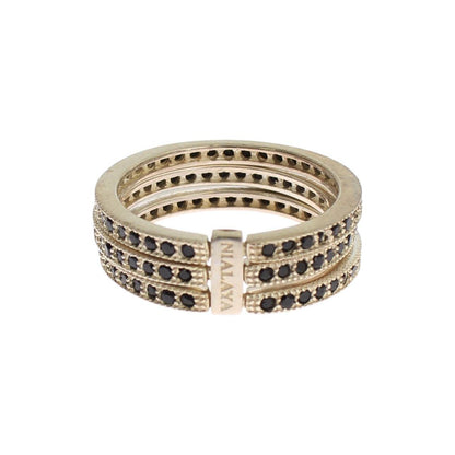 Nialaya Black CZ 925 Sterling Silver Womens Ring 1728,67345645728,Accessories,Black,black CZ Crystals,Category - Jewellery,EU50 | US5,Jewellery - Accessories,Jewelry,Material: 925 Sterling Silver,Men,New with tags,Nialaya,Rings - Jewellery - Accessories,R