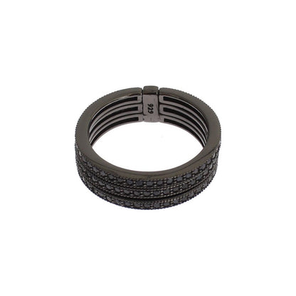 Nialaya Black CZ 925 Sterling Silver Womens