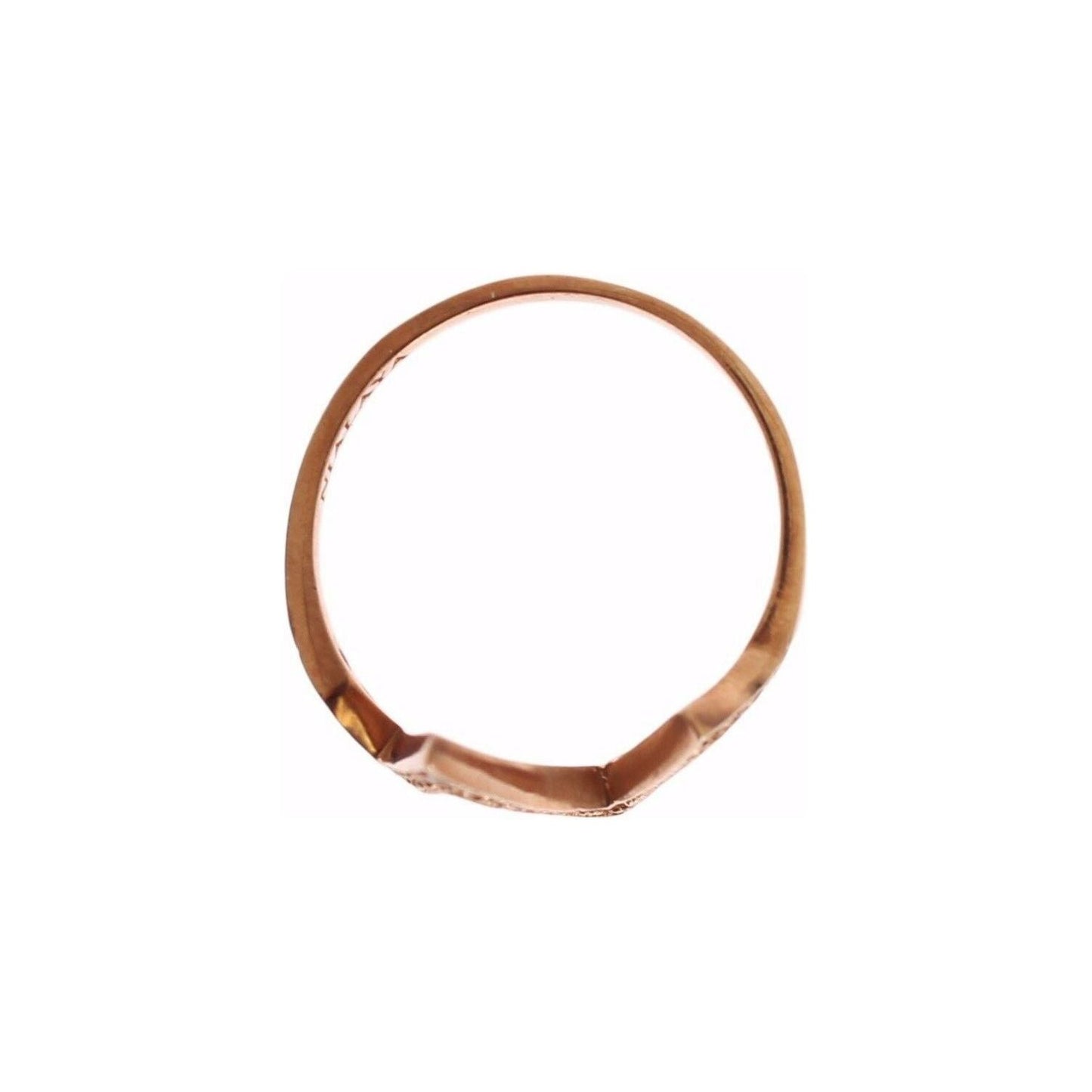Nialaya Pink Gold 925 Silver Womens Clear Ring 1728,67345645728,Accessories,Category - Jewellery,clear CZ Crystals,EU47 | US4,Jewellery - Accessories,Jewelry,Material: Pink 18K Gold plated 925 Sterling Silver,Men,New with tags,Nialaya,Pink,Rings - Jewelle