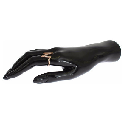 Nialaya Pink Gold 925 Silver Womens Clear Ring 1728,67345645728,Accessories,Category - Jewellery,clear CZ Crystals,EU47 | US4,Jewellery - Accessories,Jewelry,Material: Pink 18K Gold plated 925 Sterling Silver,Men,New with tags,Nialaya,Pink,Rings - Jewelle