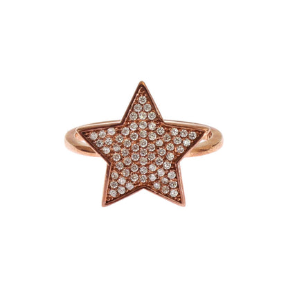 Nialaya Womens Clear CZ Star 925 Silver Ring 1728,5,67345645728,Accessories,Category - Jewellery,Clear CZ Crystals,EU49 | US5,EU51 | US5,EU54 | US7,EU57 | US8,Gold,Jewellery - Accessories,Jewelry,Material: Pink 18K Gold plated 925 Sterling Silver,Men,New