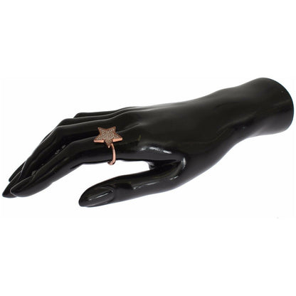 Nialaya Womens Clear CZ Star 925 Silver Ring 1728,5,67345645728,Accessories,Category - Jewellery,Clear CZ Crystals,EU49 | US5,EU51 | US5,EU54 | US7,EU57 | US8,Gold,Jewellery - Accessories,Jewelry,Material: Pink 18K Gold plated 925 Sterling Silver,Men,New