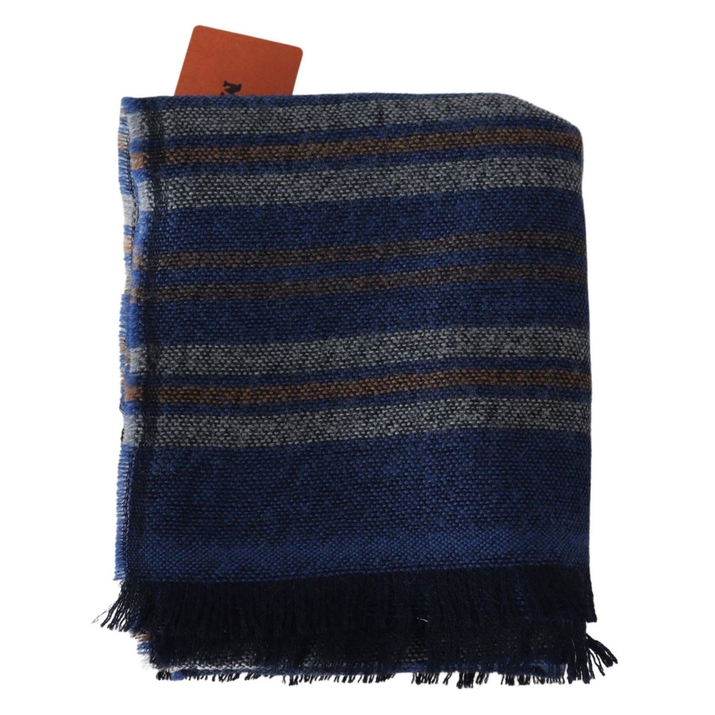 وشاح Missoni Chic متعدد الألوان من الصوف للجنسين بتصميم هامشي
