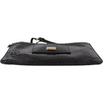 Dolce & Gabbana Exotic Leather Black Wristlet Wallet Dolce & Gabbana Dark Slate Gray