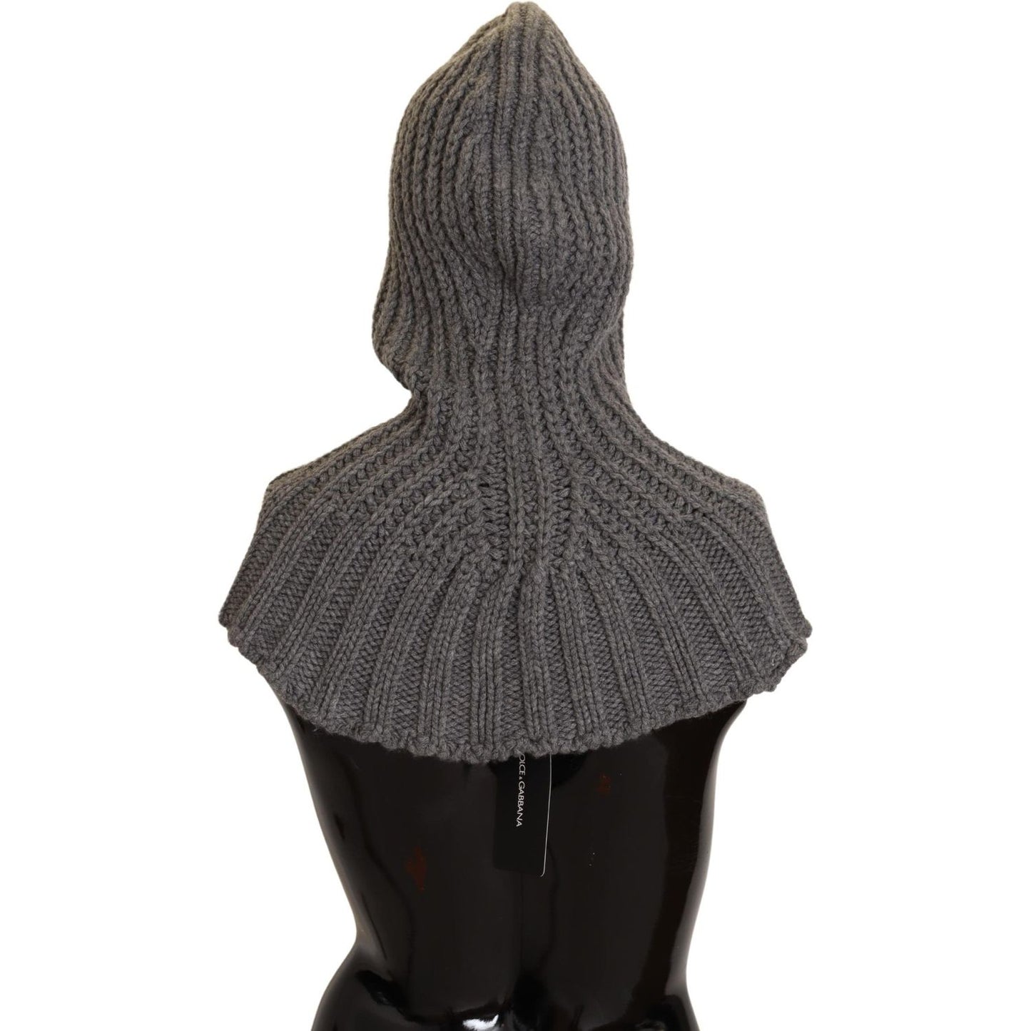 Dolce & Gabbana Gray 100% Cashmere Knitted Wrap One Size Scarf