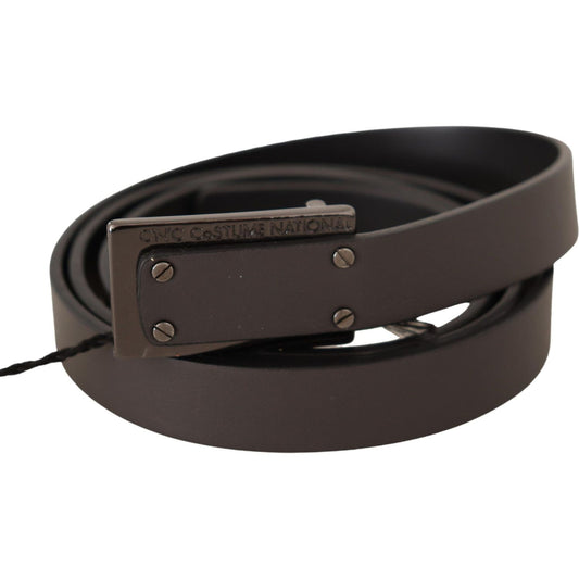 Costume National Dark Brown Leather Logo Buckle Belt 100 cm / 40 Inches,1728,67345645728,Accessories,Belts - Accessories,Belts - Men - Accessories,Brown,Costume National,Material: 100% Leather,Men,Men - Accessories,New with tags,Regular Belts - Belts - Ac