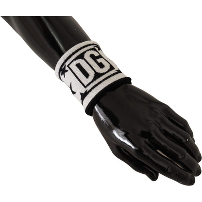 Dolce & Gabbana White Black Wool Logo #DGMILLENNIALS Wristband 1728,67345645728,Accessories,Bracelets - Jewellery - Accessories,Dolce & Gabbana,Jewellery - Accessories,Material: 100% Virgin Wool,Men,Men - Accessories,New with tags,Other - Men - Accessorie