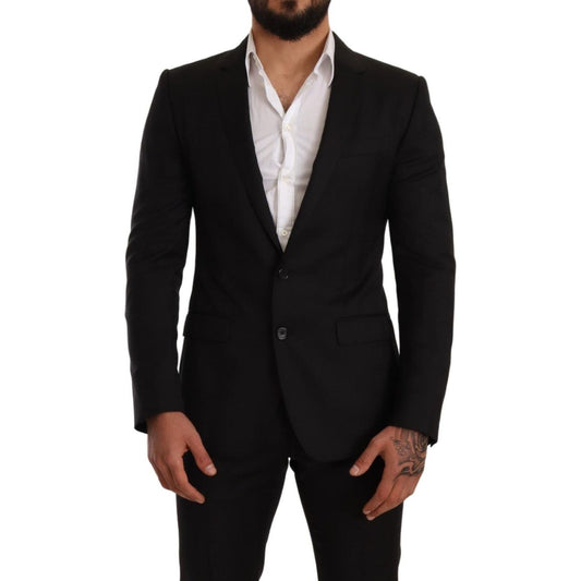 Dolce & Gabbana Black Check MARTINI SLIM FIT 2 Piece Suit