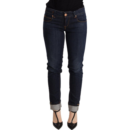 Acht Blue Washed Low Waist Skinny Denim Trouser PAN71239 -26