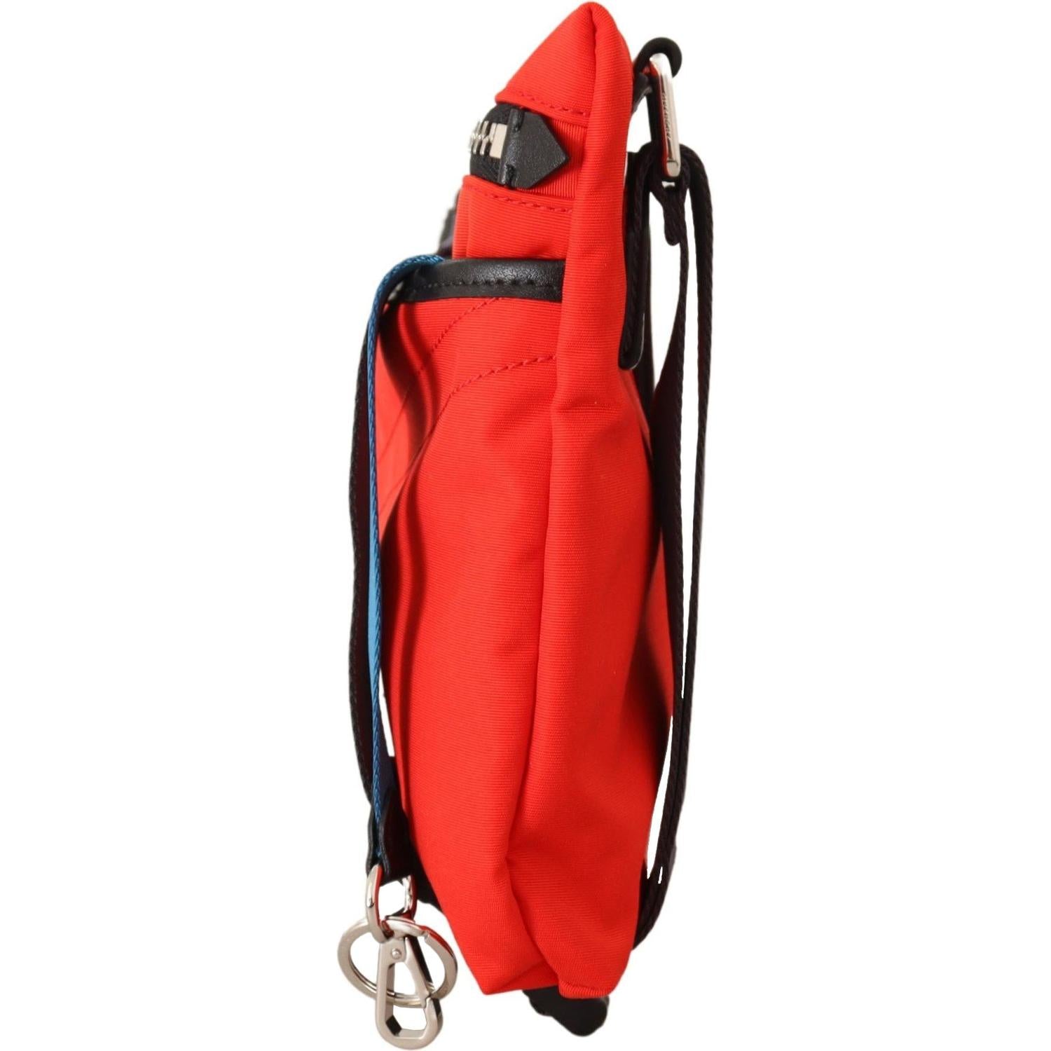 Givenchy Red Polyamide Downtown Flat Crossbody Bag