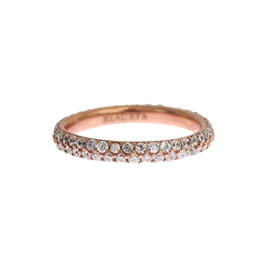 Nialaya Pink Gold 925 Silver Clear CZ Ring 1728,5,67345645728,Accessories,Category - Jewellery,clear CZ Crystals,EU57 | US8,Jewellery - Accessories,Jewelry,Material: Pink 18K Gold plated 925 Sterling Silver,Men,New with tags,Nialaya,Pink,Rings - Jewellery