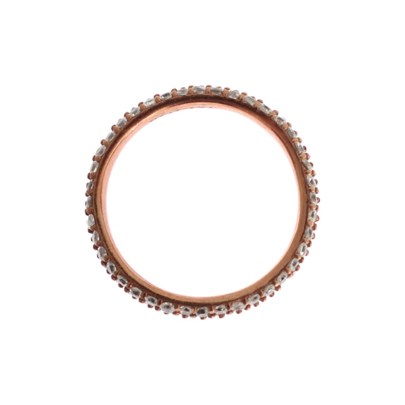 Nialaya Pink Gold 925 Silver Clear CZ Ring 1728,5,67345645728,Accessories,Category - Jewellery,clear CZ Crystals,EU57 | US8,Jewellery - Accessories,Jewelry,Material: Pink 18K Gold plated 925 Sterling Silver,Men,New with tags,Nialaya,Pink,Rings - Jewellery