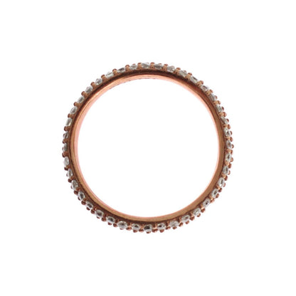 Nialaya Pink Gold 925 Silver Clear CZ Ring 1728,5,67345645728,Accessories,Category - Jewellery,clear CZ Crystals,EU57 | US8,Jewellery - Accessories,Jewelry,Material: Pink 18K Gold plated 925 Sterling Silver,Men,New with tags,Nialaya,Pink,Rings - Jewellery