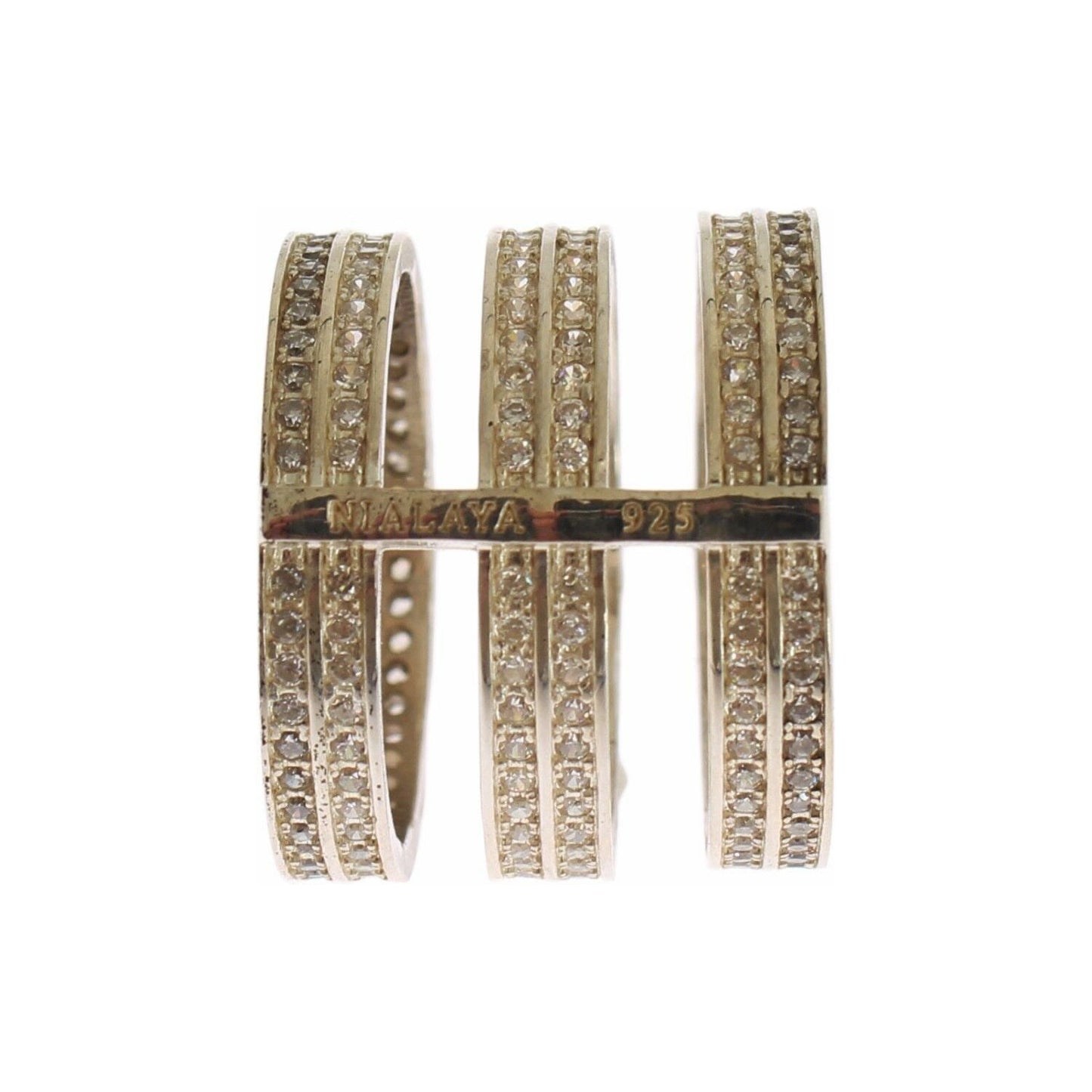 Nialaya Authentic Womens Clear CZ 925 Sterling Silver Ring 1728,67345645728,Accessories,Category - Jewellery,EU49 | US5,EU52 | US6,EU54 | US7,EU56 | US8,Jewellery - Accessories,Jewelry,Material: 925 Sterling Silver,Men,New with tags,Nialaya,Rings - Jewell