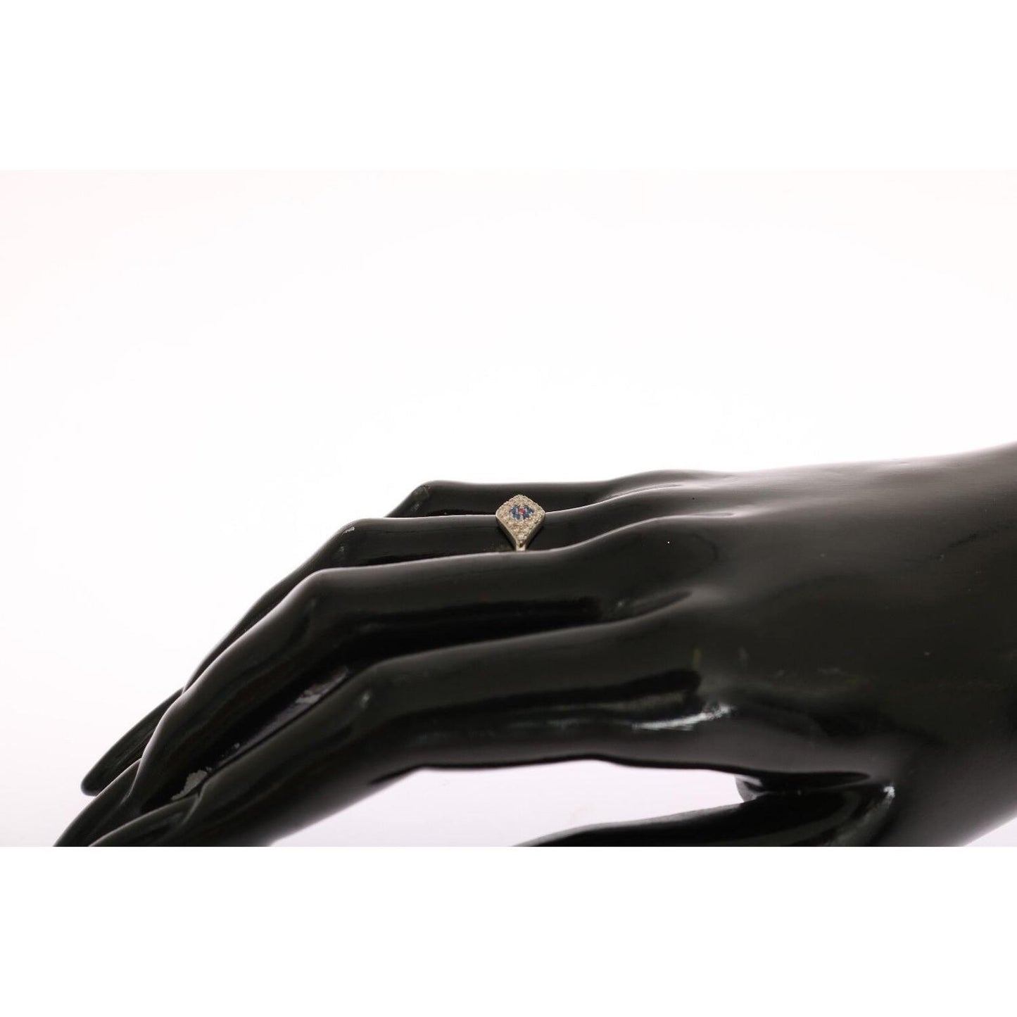 Nialaya Blue Red CZ 925 Silver Womens Clear Ring 1728,5,67345645728,Accessories,Category - Jewellery,CZ Crystals,EU57 | US8,Jewellery - Accessories,Jewelry,Material: B925 Sterling Silver,Men,New with tags,Nialaya,Rings - Jewellery - Accessories,Rings - Wo