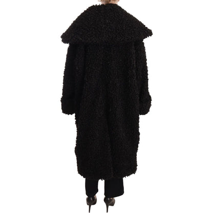 Dolce & Gabbana Black Polyester Fur Trench Coat Jacket1728,67345645728,Black,Clothing,Dolce & Gabbana,IT36 | S,Jackets & Coats - Clothing,Jackets & Coats - Women - Clothing,Material: 100% Polyester,New with tags,Trench Coats - Jackets & Coats - Clothing,W