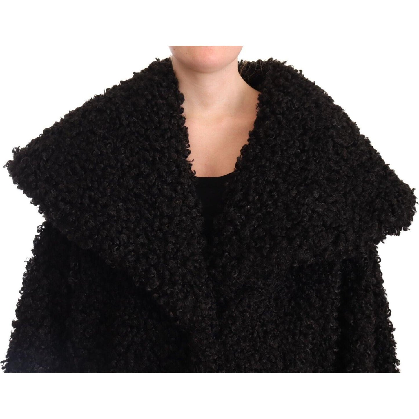 Dolce & Gabbana Black Polyester Fur Trench Coat Jacket1728,67345645728,Black,Clothing,Dolce & Gabbana,IT36 | S,Jackets & Coats - Clothing,Jackets & Coats - Women - Clothing,Material: 100% Polyester,New with tags,Trench Coats - Jackets & Coats - Clothing,W