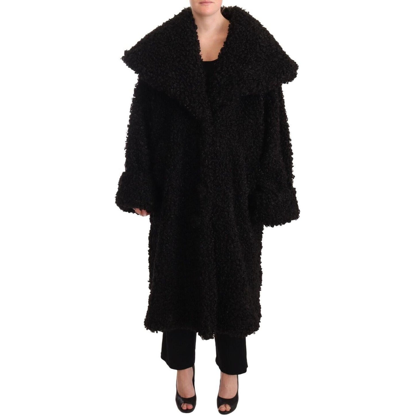 Dolce & Gabbana Black Polyester Fur Trench Coat Jacket1728,67345645728,Black,Clothing,Dolce & Gabbana,IT36 | S,Jackets & Coats - Clothing,Jackets & Coats - Women - Clothing,Material: 100% Polyester,New with tags,Trench Coats - Jackets & Coats - Clothing,W
