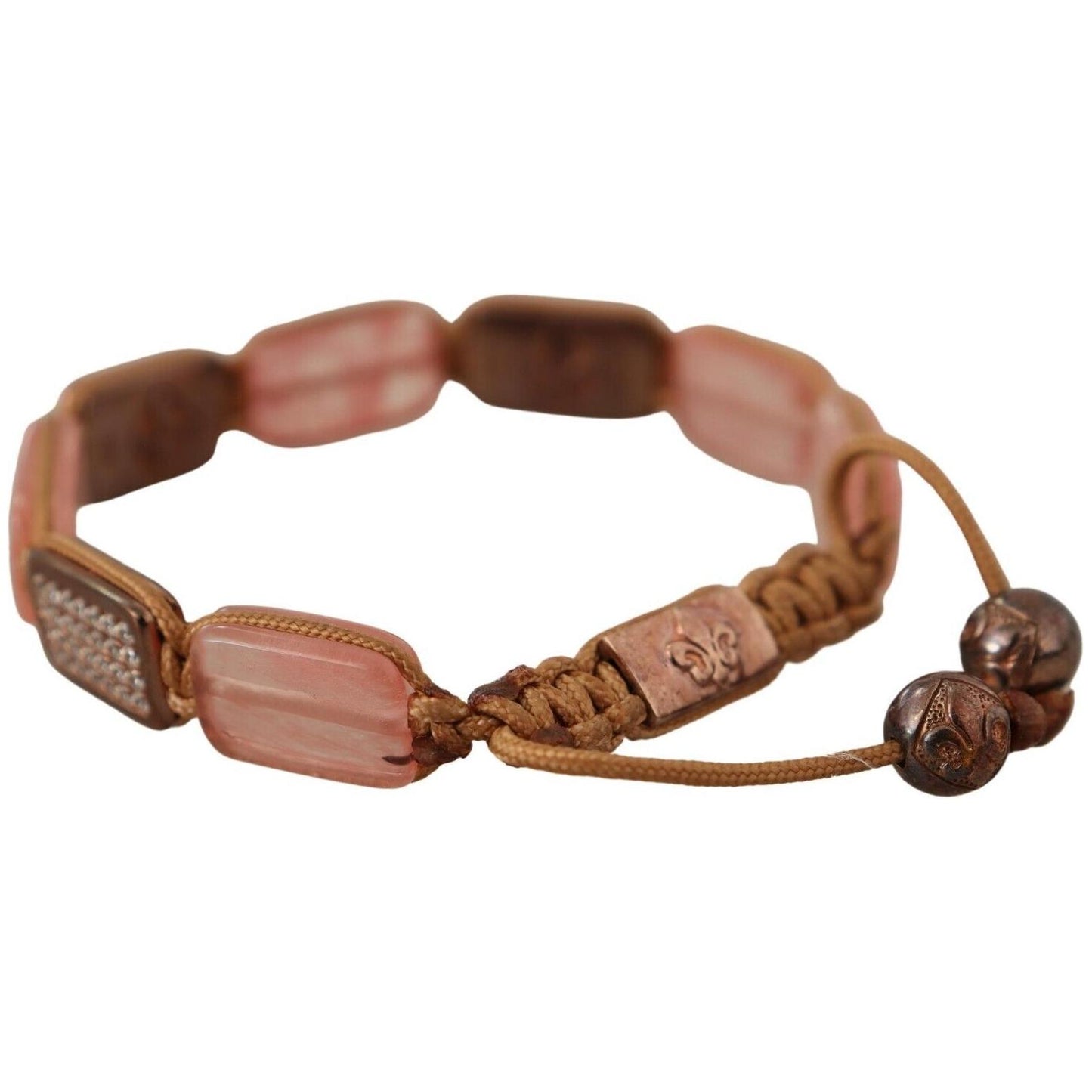 Nialaya Multicolor Crystals Logo Embellished Adjustable Bracelet 1728,67345645728,Accessories,Bracelets - Jewellery - Accessories,Bracelets - Women - Jewelry,Category - Jewellery,Jewellery - Accessories,Jewelry,Men,Multicolor,New with tags,Nialaya,Women,W