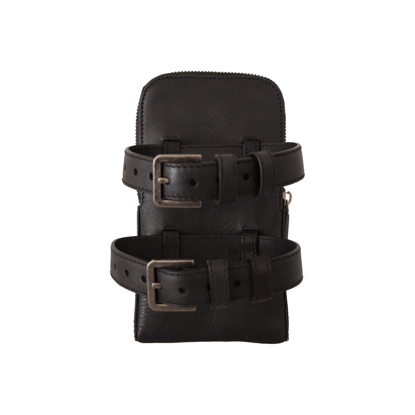Dolce & Gabbana Black Leather Purse Double Belt Strap Multi Kit Wallet 1728,67345645728,Accessories,Bags,Black,Dolce & Gabbana,Leather Wallets - Wallets - Accessories,Material: 100% Leather,Men,Men - Bags,New with tags,Wallets - Accessories,Wallets - Men